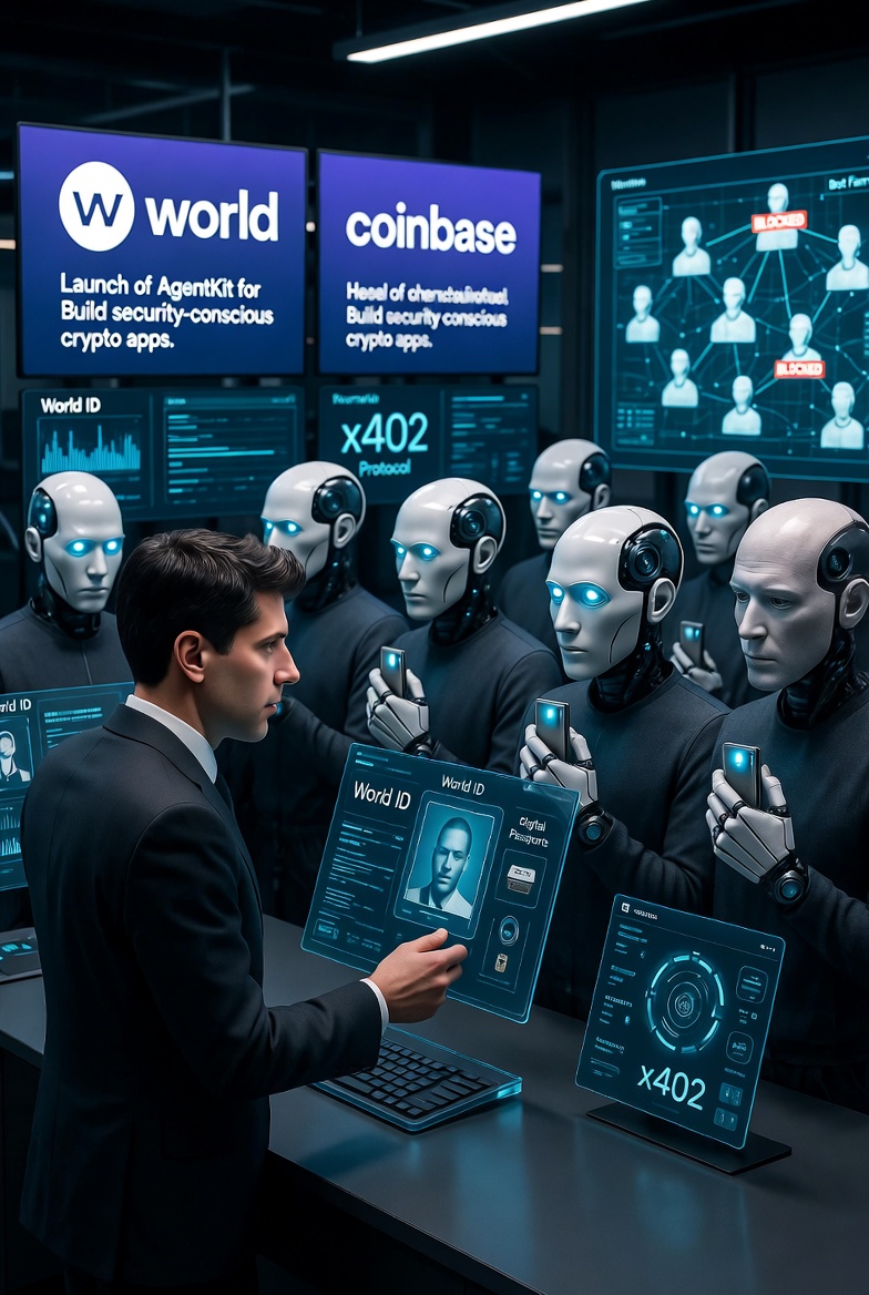 Sam Altman Starts Issuing “Passports” to AI Agents: World and Coinbase Launch AgentKit