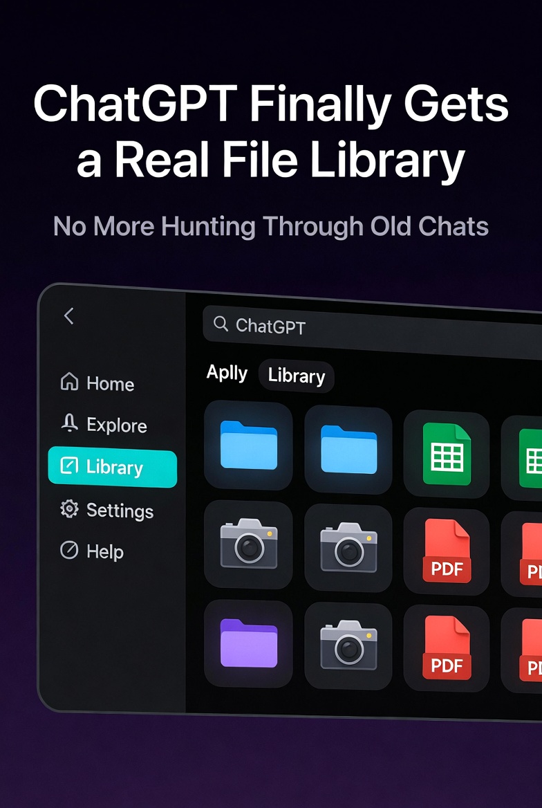 ChatGPT Finally Gets a Real File Library — No More Hunting Through Old Chats