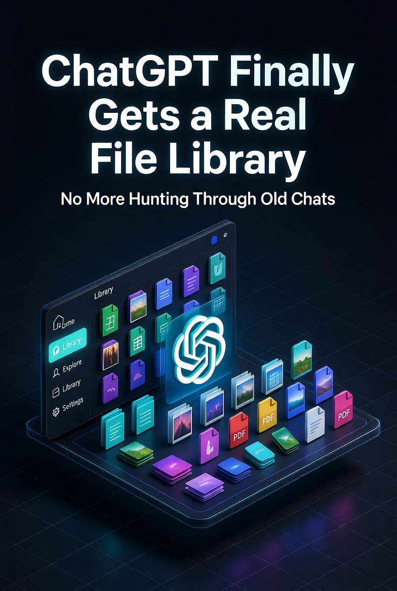 ChatGPT Finally Gets a Real File Library — No More Hunting Through Old Chats