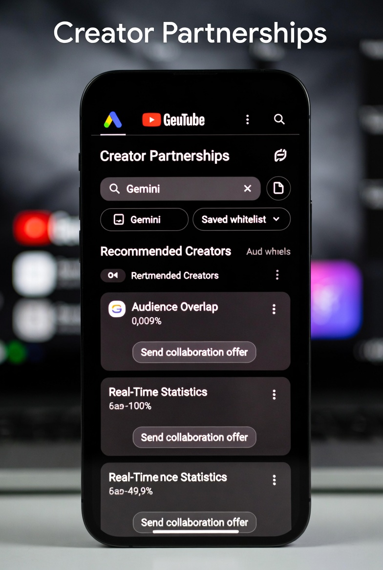 YouTube Finally Launches Gemini-Powered Creator Partnerships: 3 Million Creators, Zero Commission, All Inside Google Ads