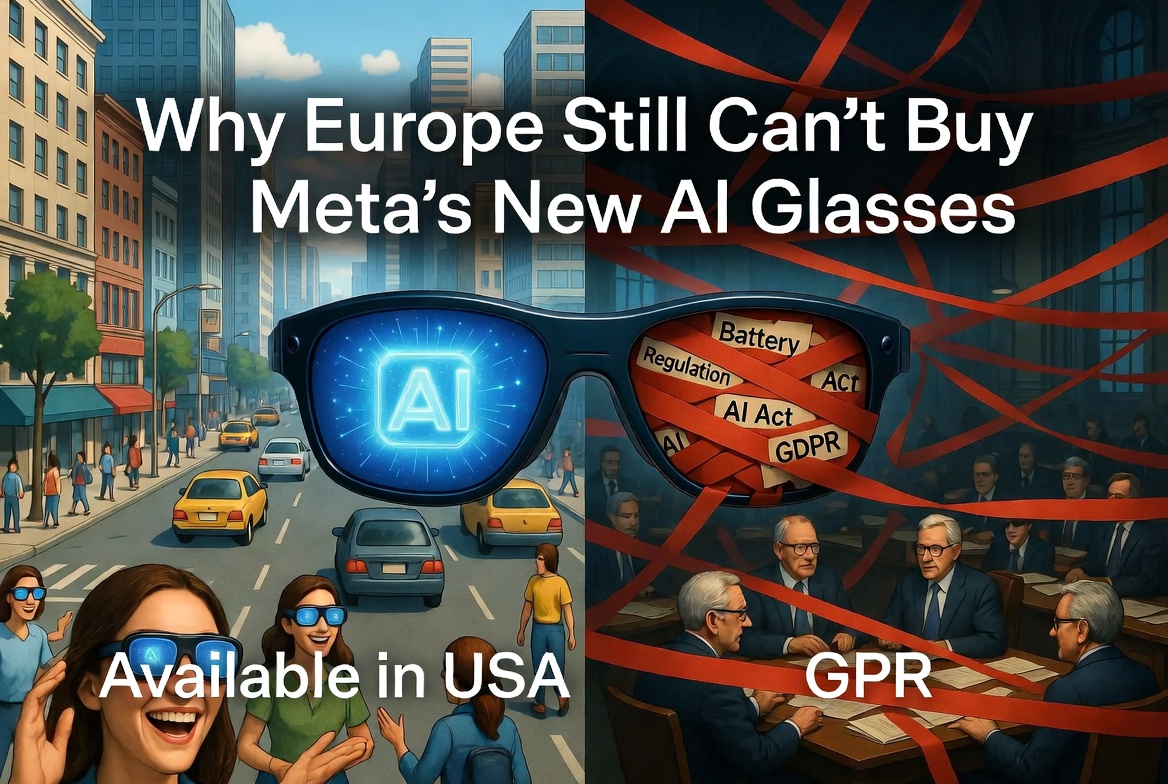Why Meta’s New Ray-Ban Display AI Glasses Are Still Missing From Europe: The Ironic Cost of “Consumer-Friendly” Regulations