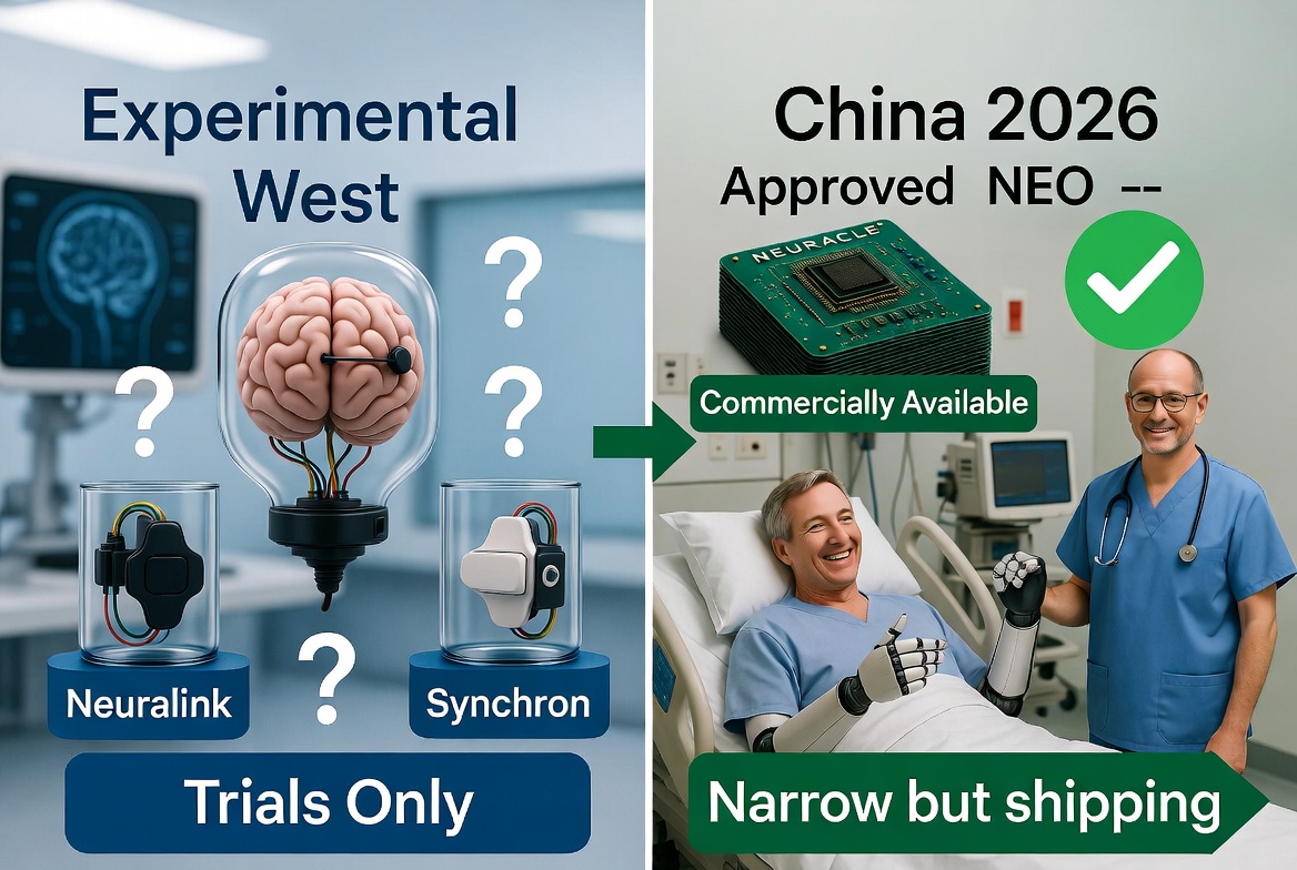 China Just Approved the World’s First Commercial Brain Chip — And It’s a Narrow, Invasive One That Actually Works