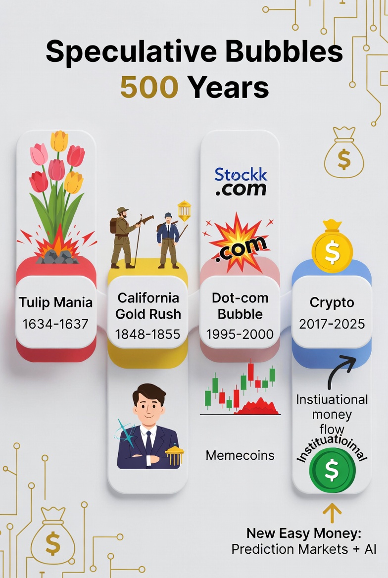 The Era of Easy Money in Crypto Is Over — Here’s What 500 Years of Bubbles Teach Us