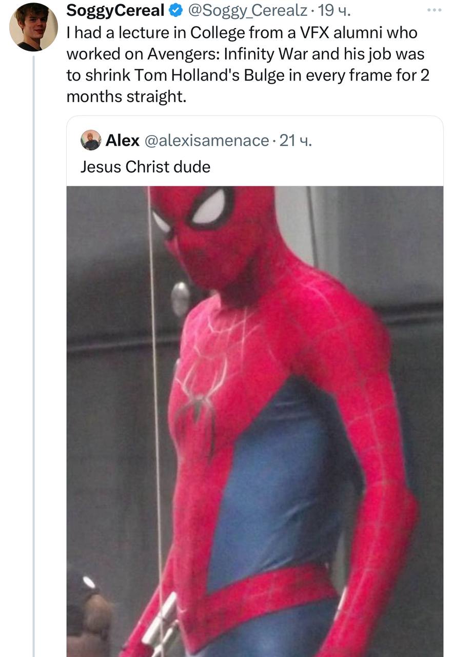 Spider-Man Labeled a "Fatty" as Viral Twitter Clips Expose Tom Holland’s Belly on Set