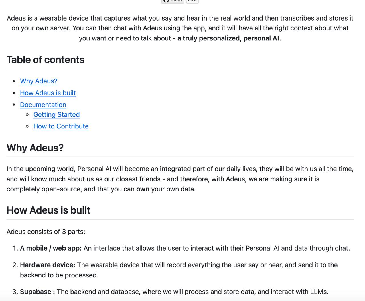 ADeus: Your Open-Source AI Assistant on a Wearable Device!