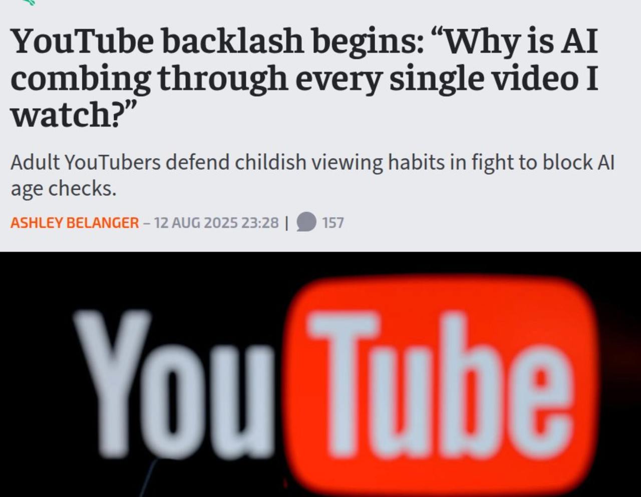 YouTube Launches Experiment: AI Now Guesses Your Age Based on Behavior