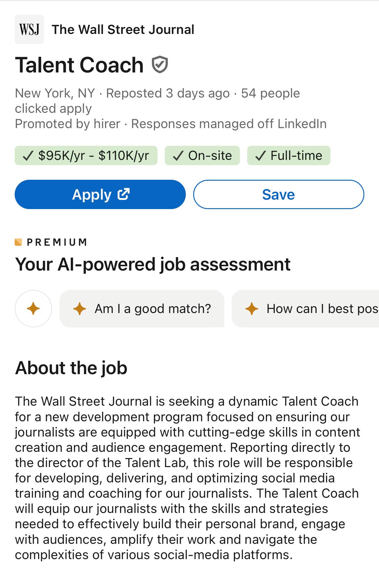 Wall Street Journal Opens Full-Time Creator Coach Position: A Sign of the Journalist-Creator Era