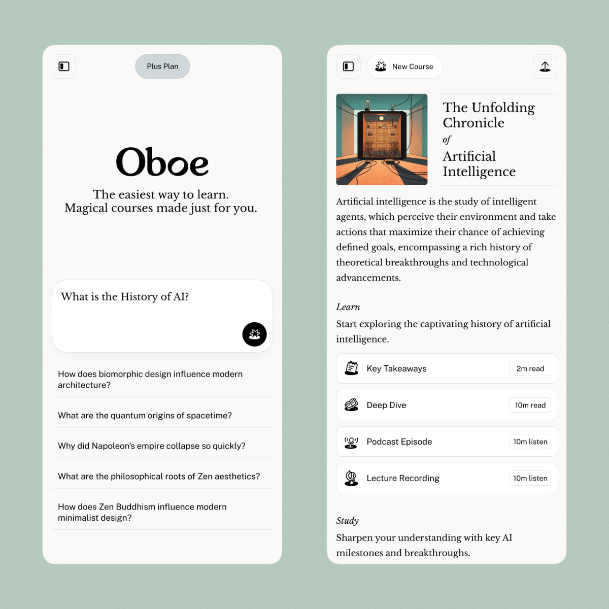 Anchor Co-Founders Launch Oboe: An AI-Powered Online Course Generator with a Single Prompt