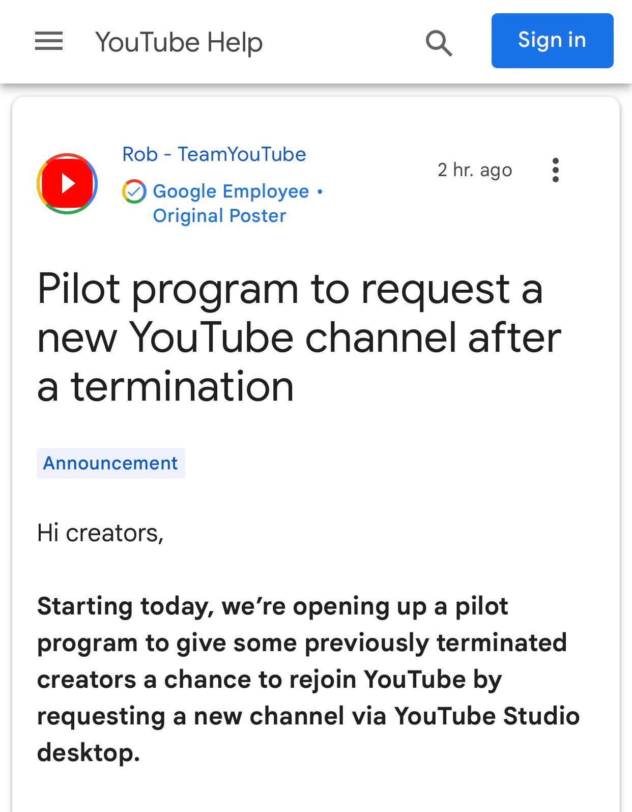 YouTube Rolls Out 'Second Chance' Pilot Program: A Lifeline for Banned Creators