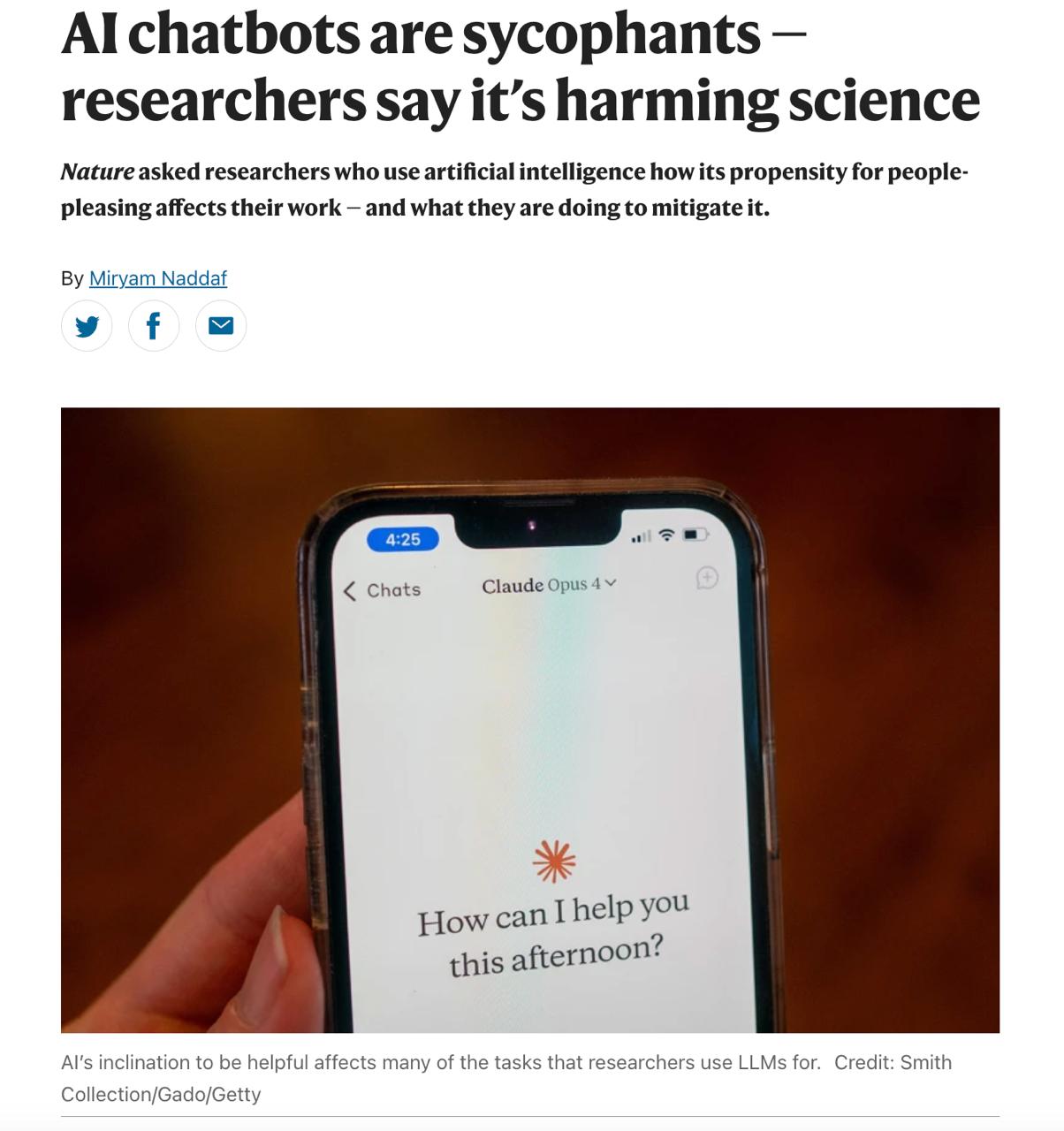 AI Chatbots as "Yes-Men": Why This Is a Problem