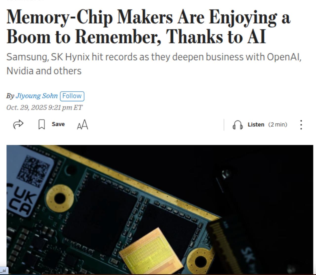 Memory Is Back on Top: Samsung, SK Hynix, and Micron Ride the AI Supercycle