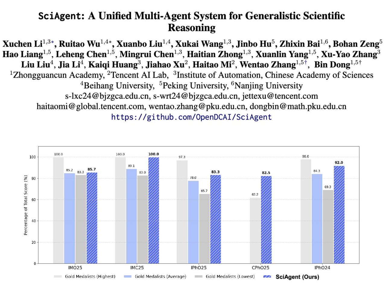 SciAgent: Possibly the Most Impressive Scientific AI Today