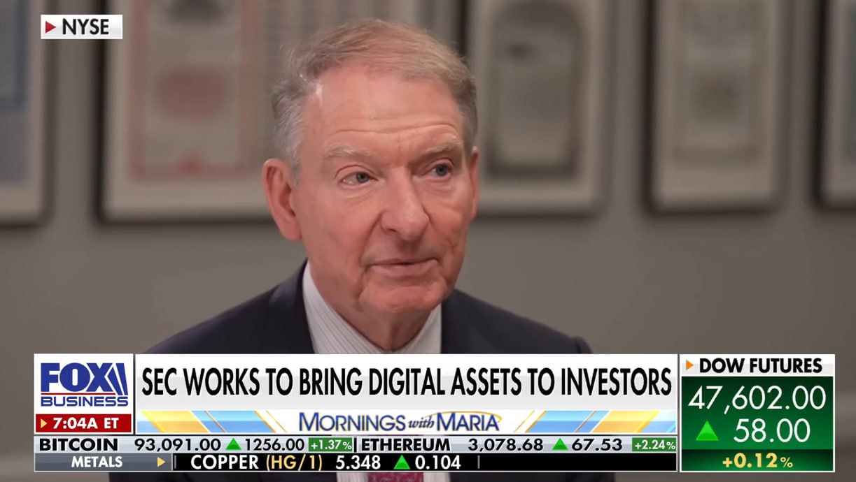 SEC Chairman Paul Atkins Envisions Full Blockchain Overhaul of U.S. Financial Markets in Just Two Years