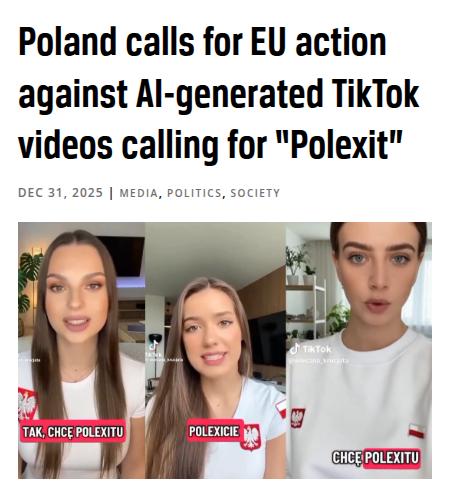AI Slop Enters the Political Arena: Fake TikTok Videos Push for Poland's EU Exit