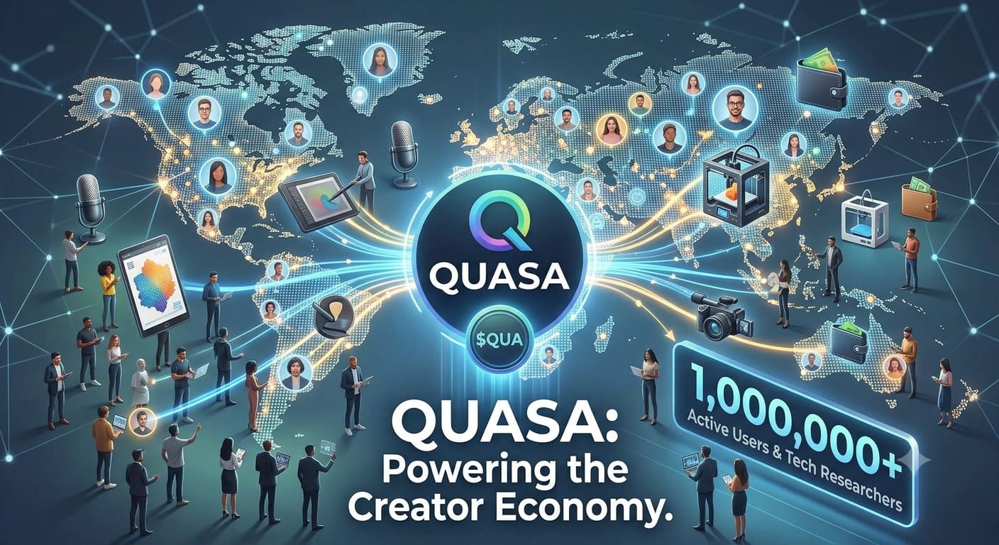 Quasa Rewards is a comprehensive education and earning platform built specifically for the Web3, AI, and Creator Economy sectors.