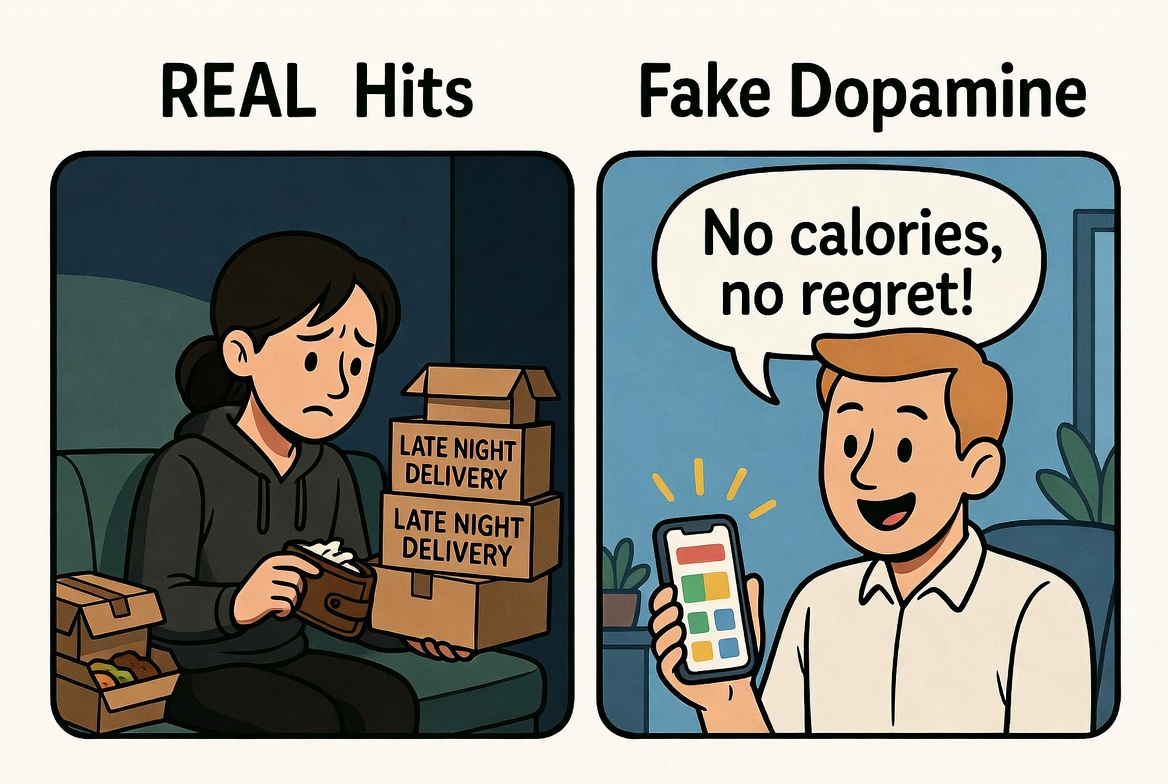 Korea's Gen Z Fights Delivery Cravings with 'Dopamine' Dummy Apps