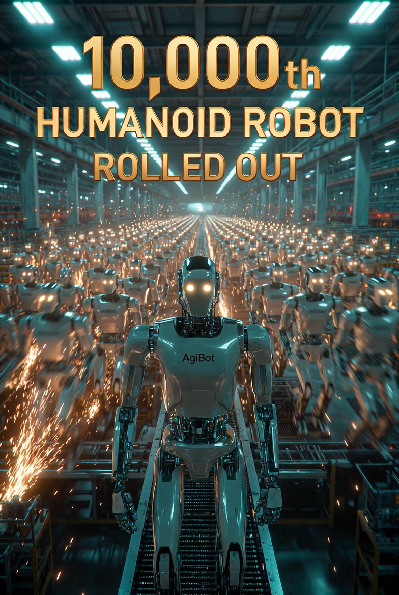 China Hits a Major Milestone: AgiBot Produces Its 10,000th Humanoid Robot — And the Acceleration Is What Matters