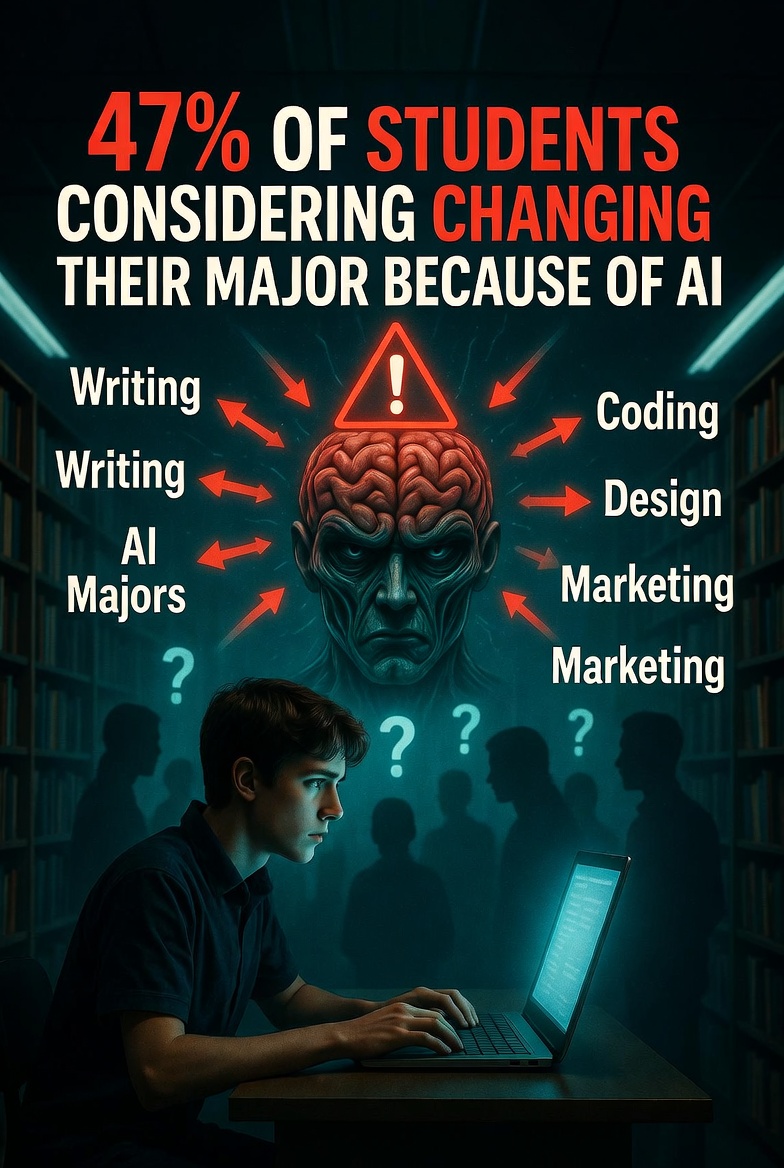 Nearly Half of US College Students Are Considering Changing Their Major Because of AI