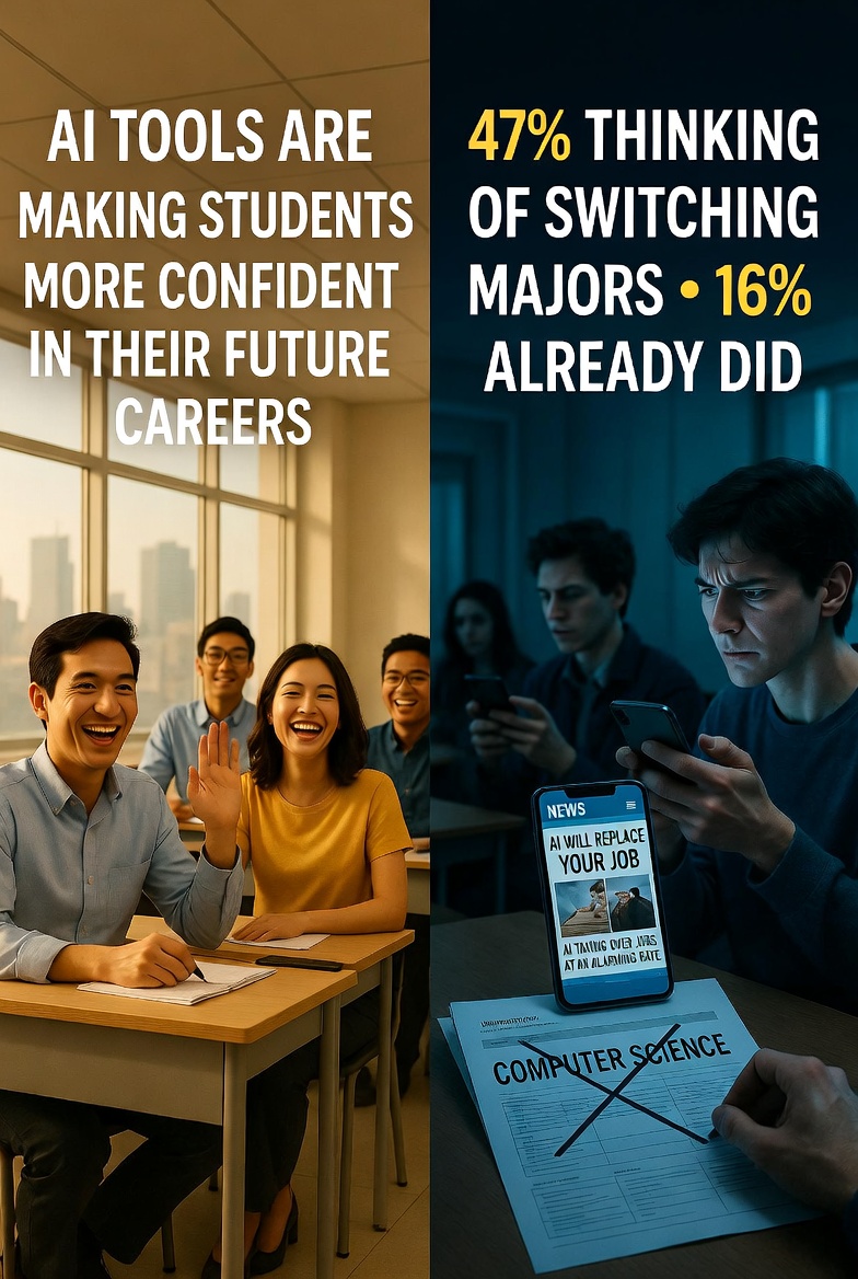 Nearly Half of US College Students Are Considering Changing Their Major Because of AI