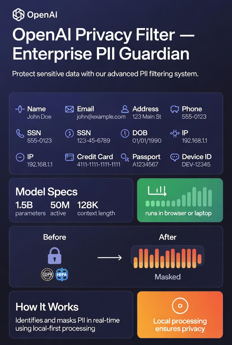 OpenAI Privacy Filter: The Quietly Released PII Guardian That Finally Solves Enterprise Data Leakage
