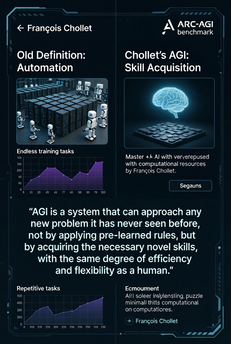 François Chollet’s Radical New Definition of AGI: It’s Not About Automation — It’s About Human-Like Skill Acquisition