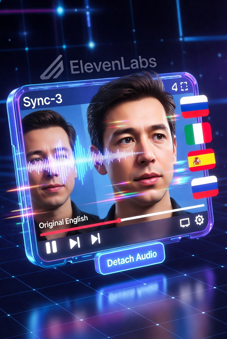 Sync Just Added Real Dubbing Mode to Sync-3 – Lipsync + Translation in One Click