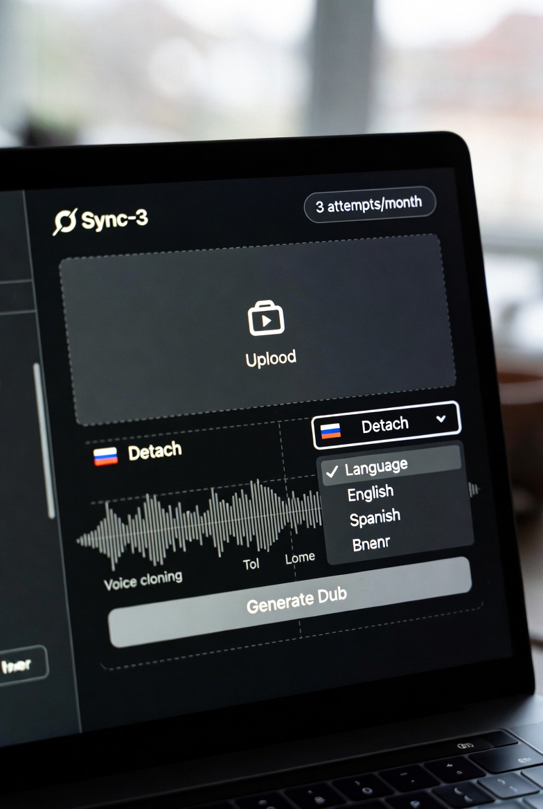 Sync Just Added Real Dubbing Mode to Sync-3 – Lipsync + Translation in One Click