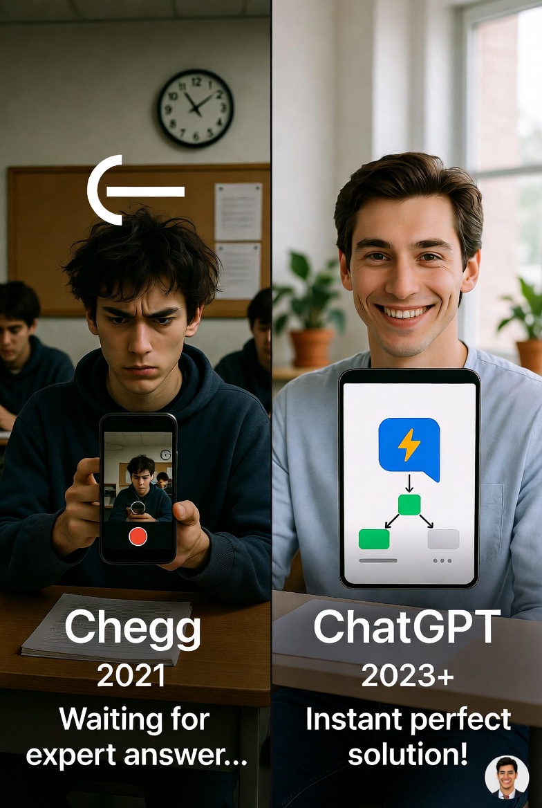 Chegg: The First Company Killed by AI?