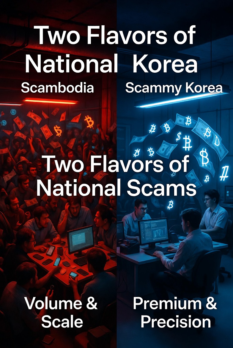 Scambodia vs. Scammy Korea: Two Flavors of National Cyber-Scam Empires
