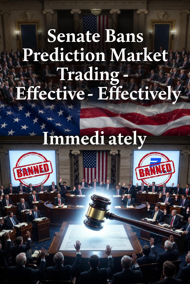 Senate Unanimously Bans Its Members from Trading on Prediction Markets — Effective Immediately