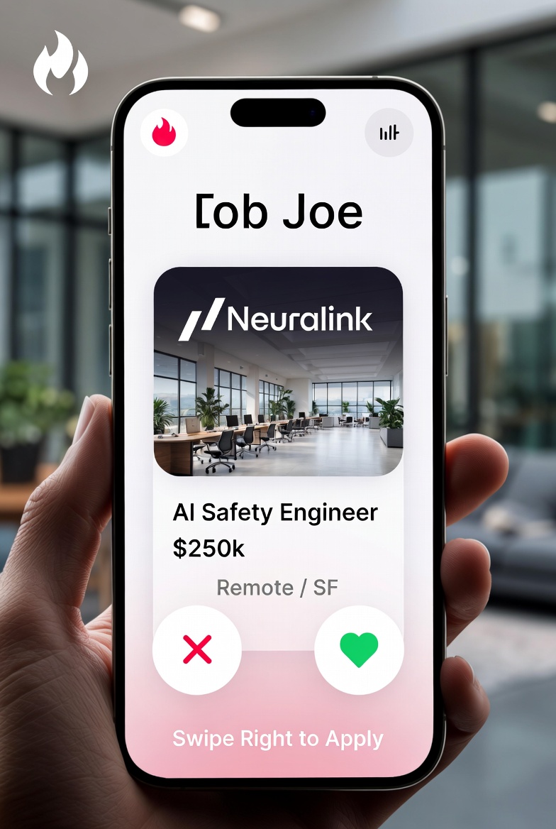 Sorce: Tinder for Jobs, Where Swiping Right Means “Apply Now” (and AI Does the Rest)