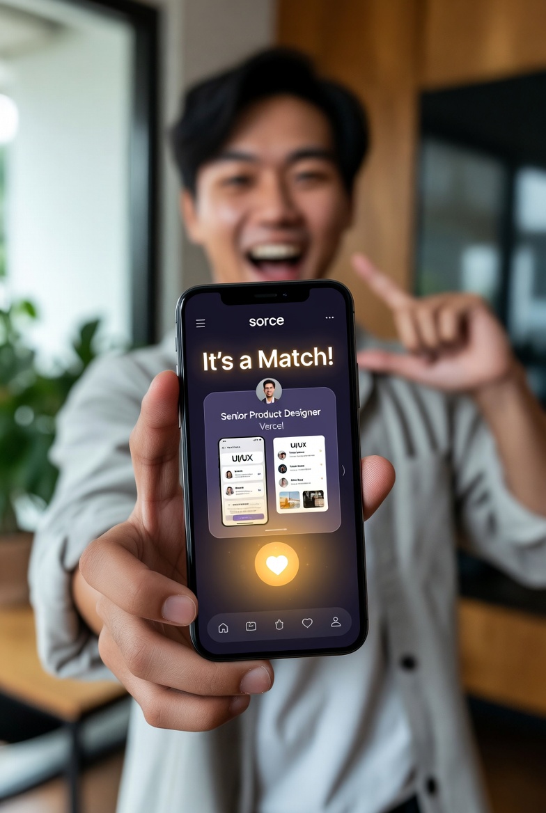 Sorce: Tinder for Jobs, Where Swiping Right Means “Apply Now” (and AI Does the Rest)