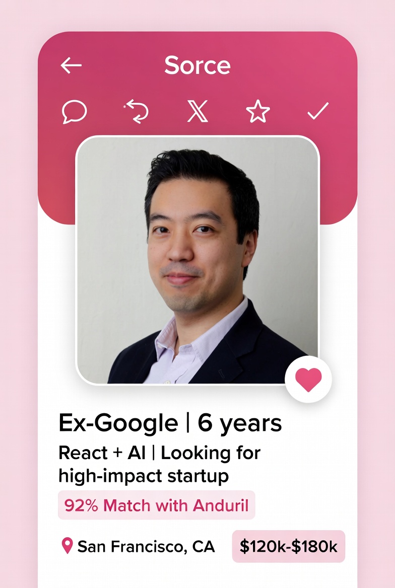 Sorce: Tinder for Jobs, Where Swiping Right Means “Apply Now” (and AI Does the Rest)