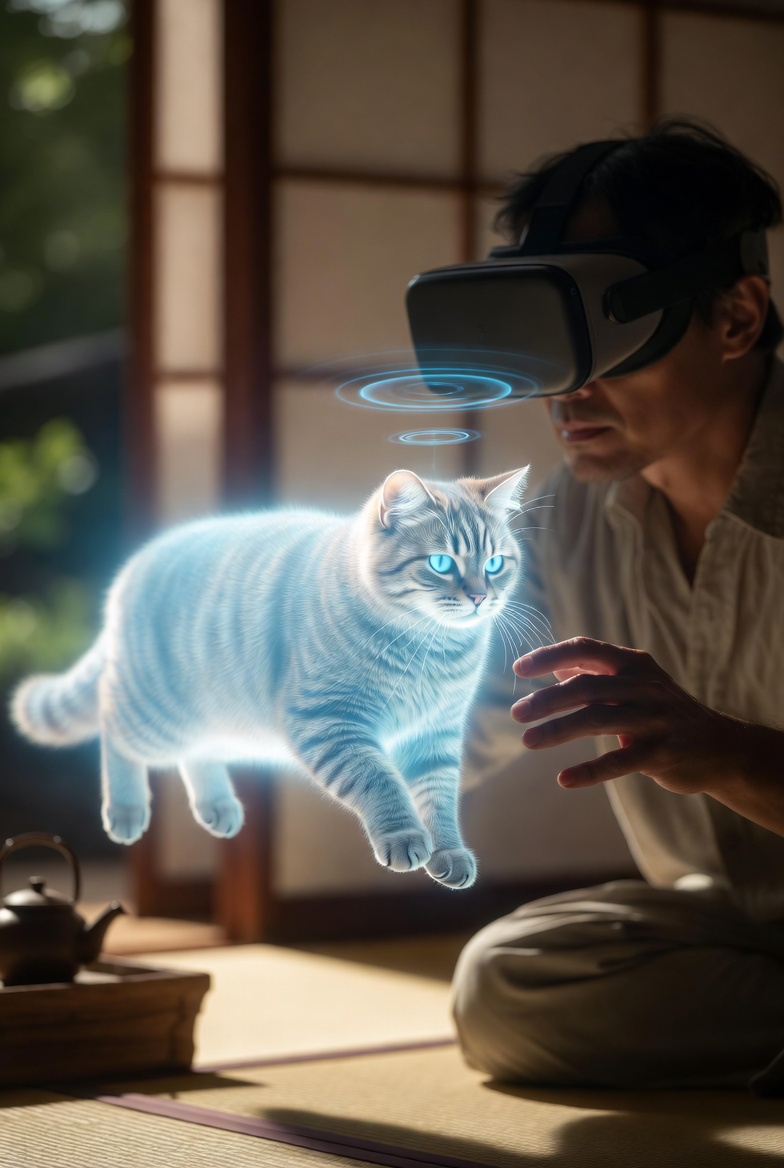 Japanese Scientists Built a VR Cat You Can Actually Pet (No Allergy Required)
