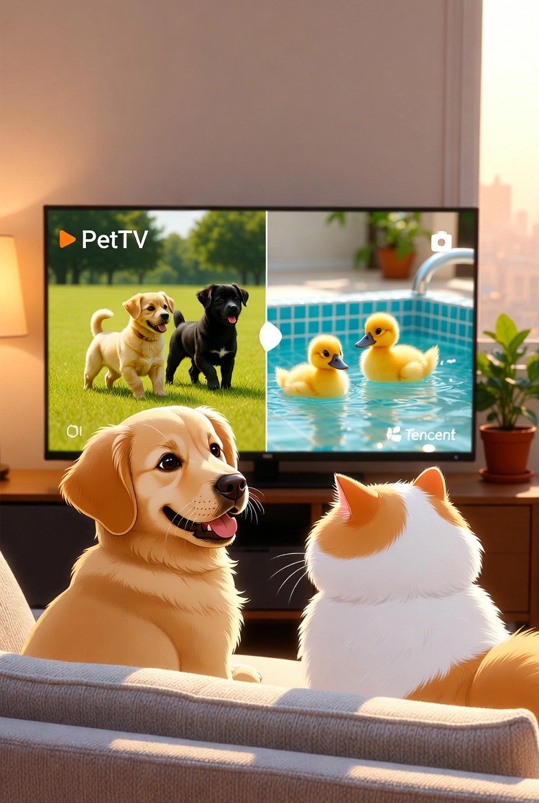 China Launches PetTV: Tencent’s 24/7 Streaming Service Designed for Dogs and Cats