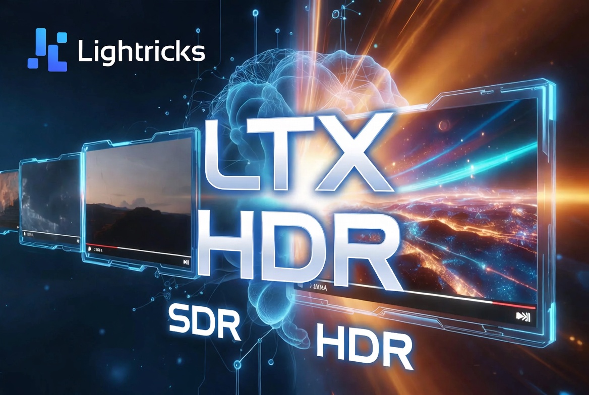 Cinematic AI: Lightricks Unveils LTX SDR-to-HDR LoRA