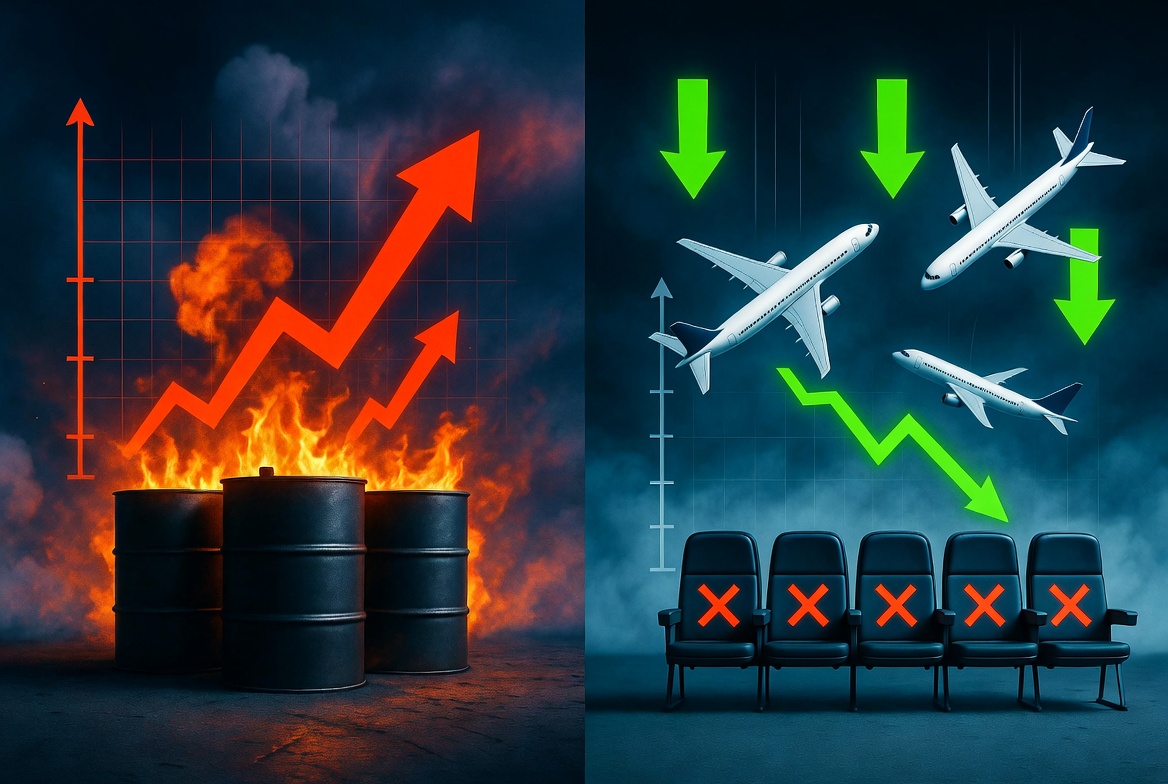 The Reverse Inflationary Spiral in Aviation: Why Ticket Prices Are Falling While Fuel Costs Soar