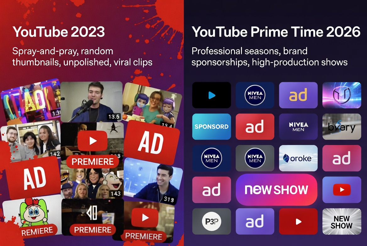 The TV-fication of YouTube: Why 2026 is the Year the Creator Economy Went Prime Time