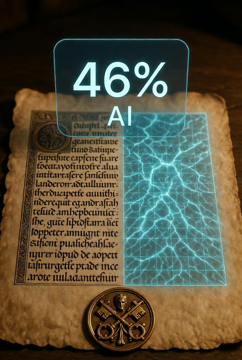 Did the Pope’s Anti-AI Encyclical Get (Partially) Written by AI? The Pangram Detector Says 46%