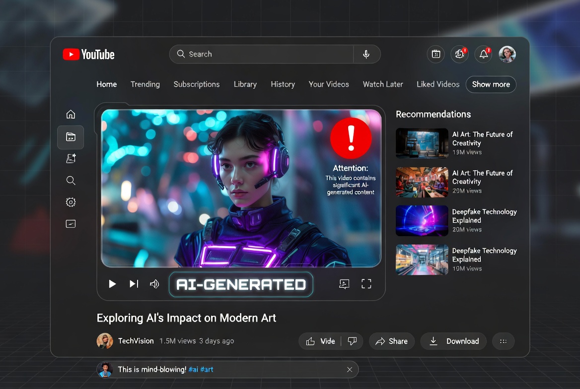 Attention: You Are Watching AI Slop. YouTube Is Now Automatically Labeling AI-Generated Videos