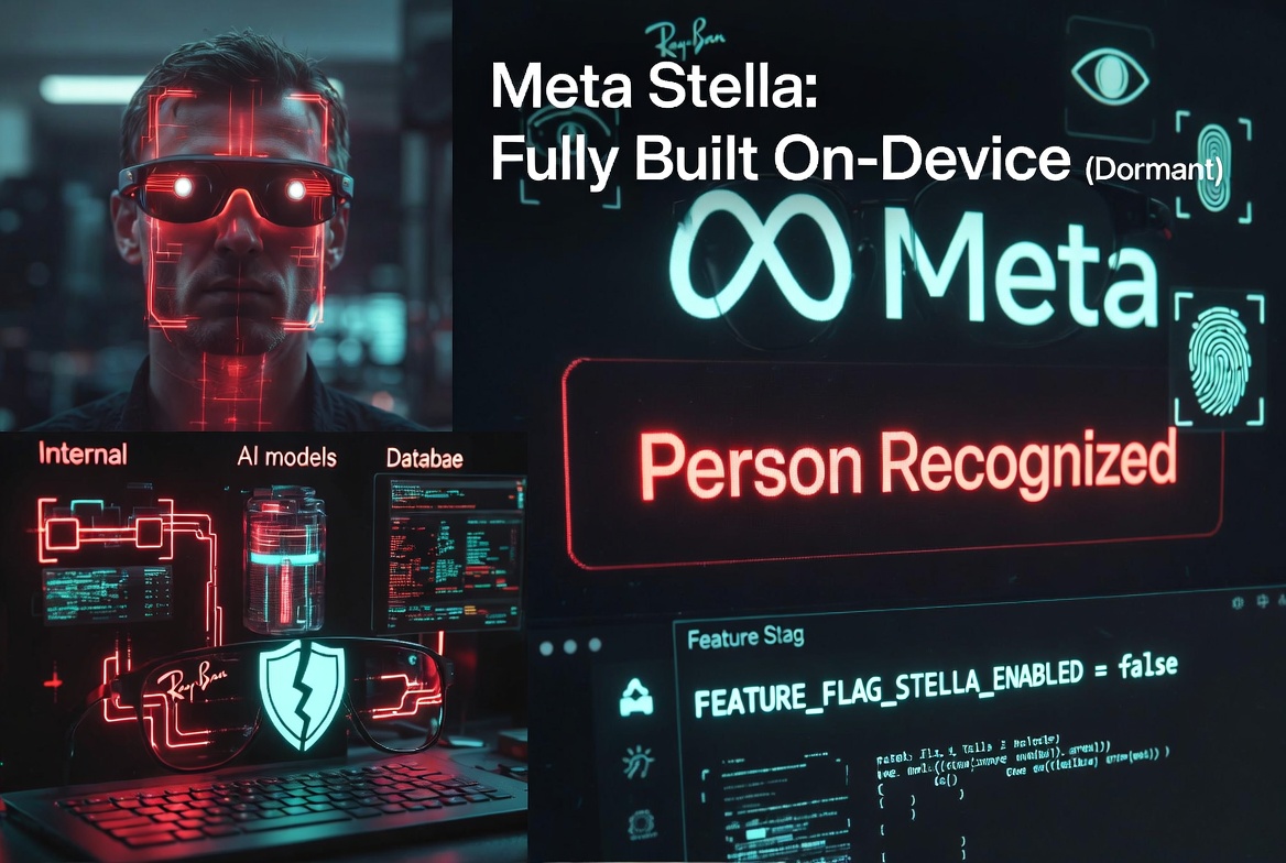 Meta Smart Glasses App Contains Fully Built — But Currently Dormant — On-Device Facial Recognition System
