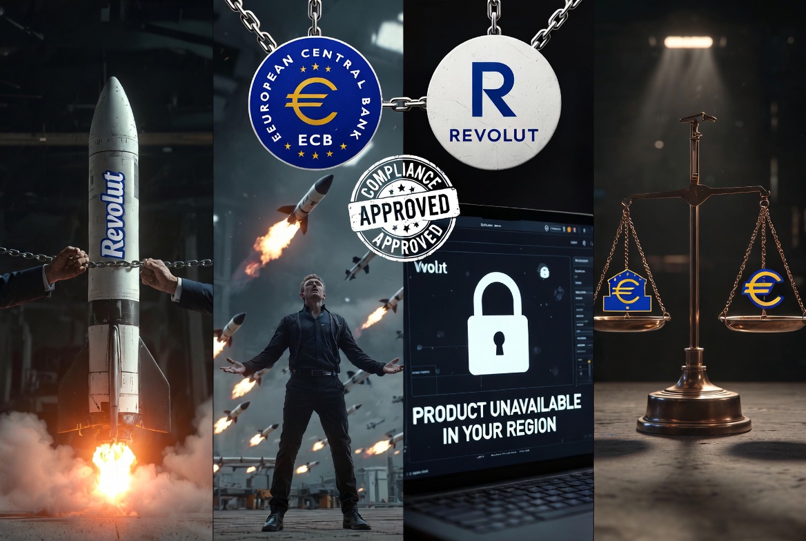 ECB Moves to Rein In Revolut’s “Self-Guided Missiles” in Europe