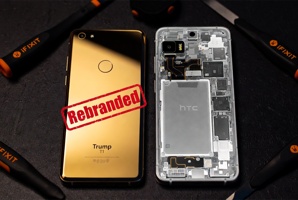 iFixit Teardown Confirms: Trump Mobile T1 Is Just a Gold-Painted HTC U24 Pro