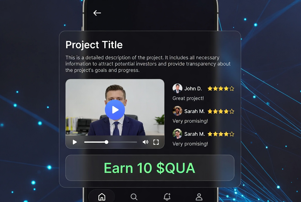 How users claim $QUA tokens on Quasa Rewards