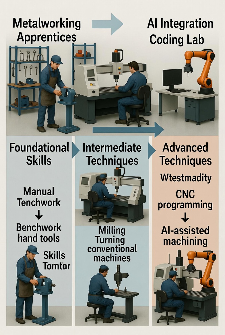 CNC Machining Role Differentiation as a Model for AI-Era Junior Developer Training