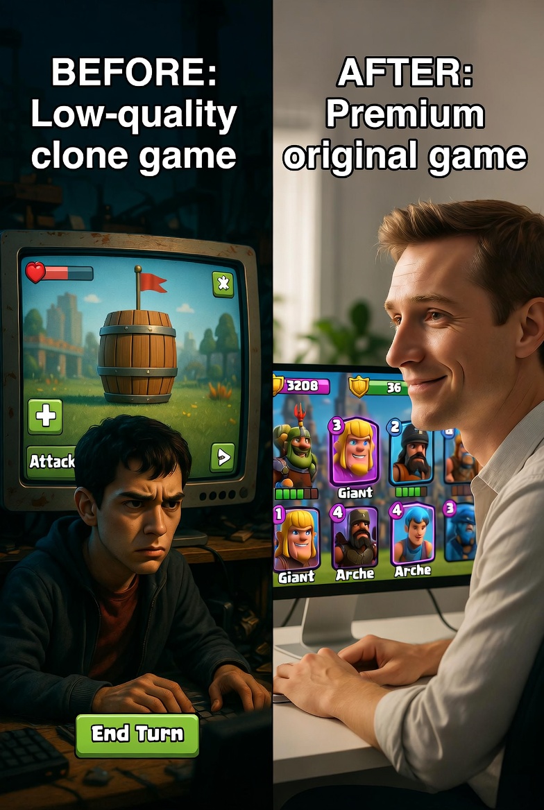 Copycats Welcome: How Clash Royale Turned Game Clones Into a Genius Player-Recruitment Machine