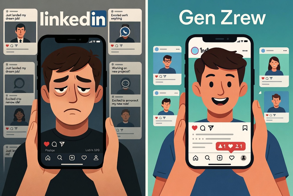 Gen Z Is Swapping LinkedIn for Instagram — And It’s (Mostly) Working