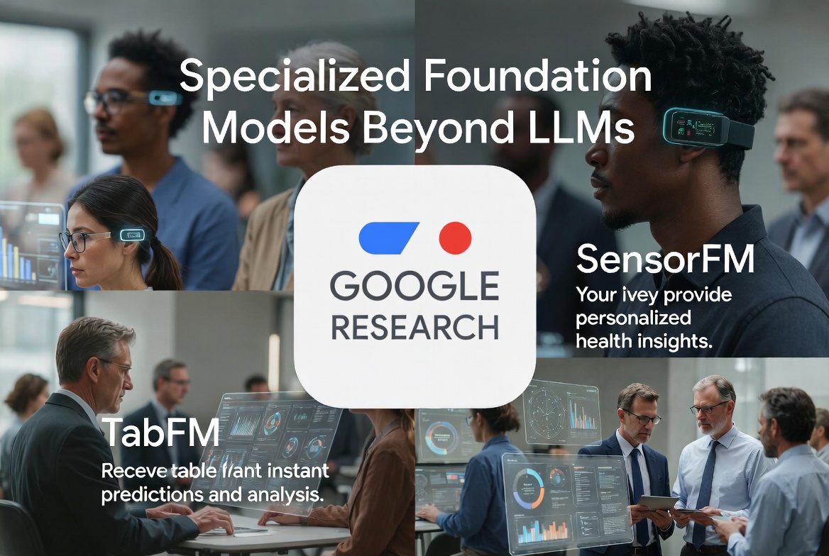 Not Just LLMs: Google’s New Specialized Models for Raw Sensor Data and Tabular Tables