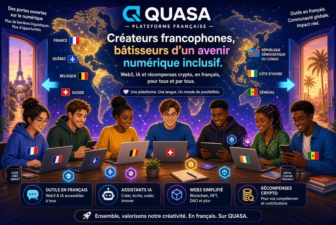 QUASA Launches Fully Localized French Platform, Expanding Its Web3 Creator Economy Hub Across the Francophone World