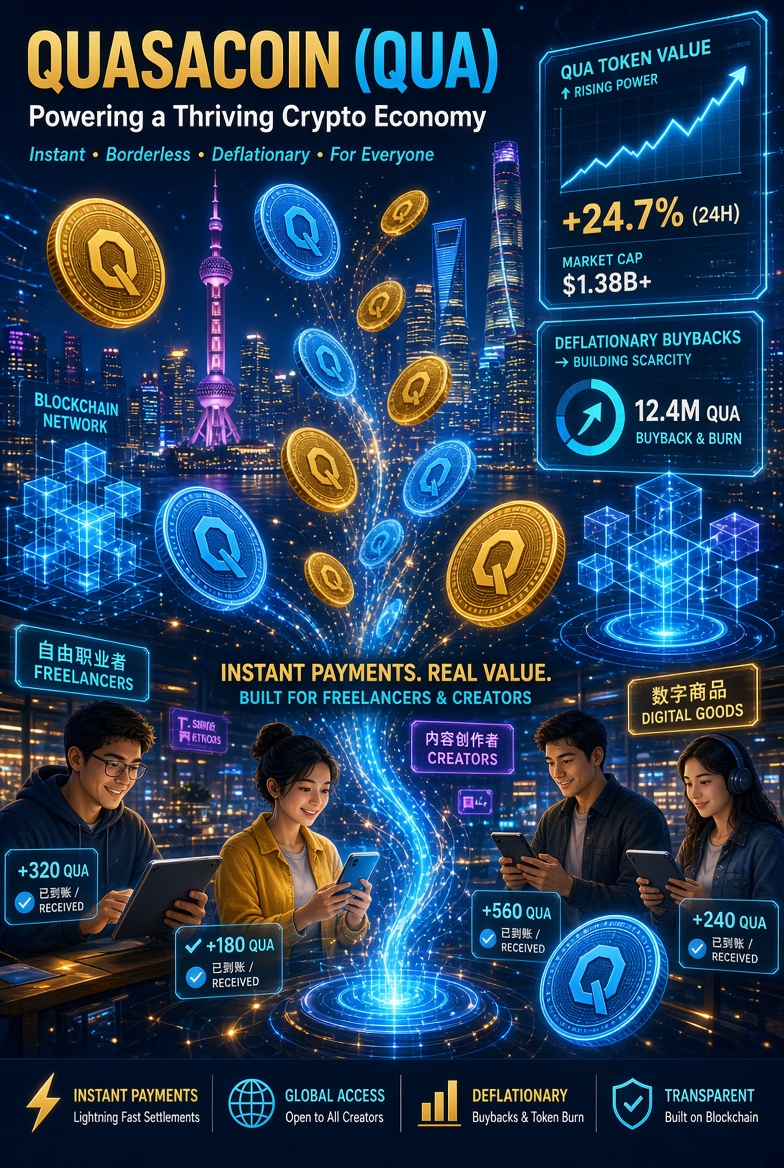 QUASA 推出全本地化中文平台,将其 Web3 创作者经济中心扩展至整个中文世界
